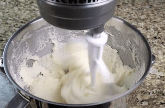 creaming the sugar and butter